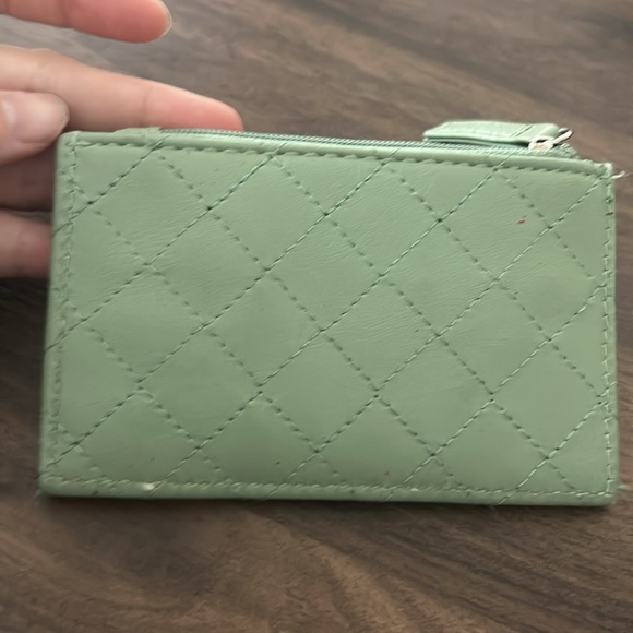 Mint green card holder wallet - Picture 3 of 3